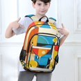 thumbnail image 6 of FORMRS Unisex School Backpack 17" Student Travel Bag with Laptop Compartment, Modern Cocktails, 6 of 7