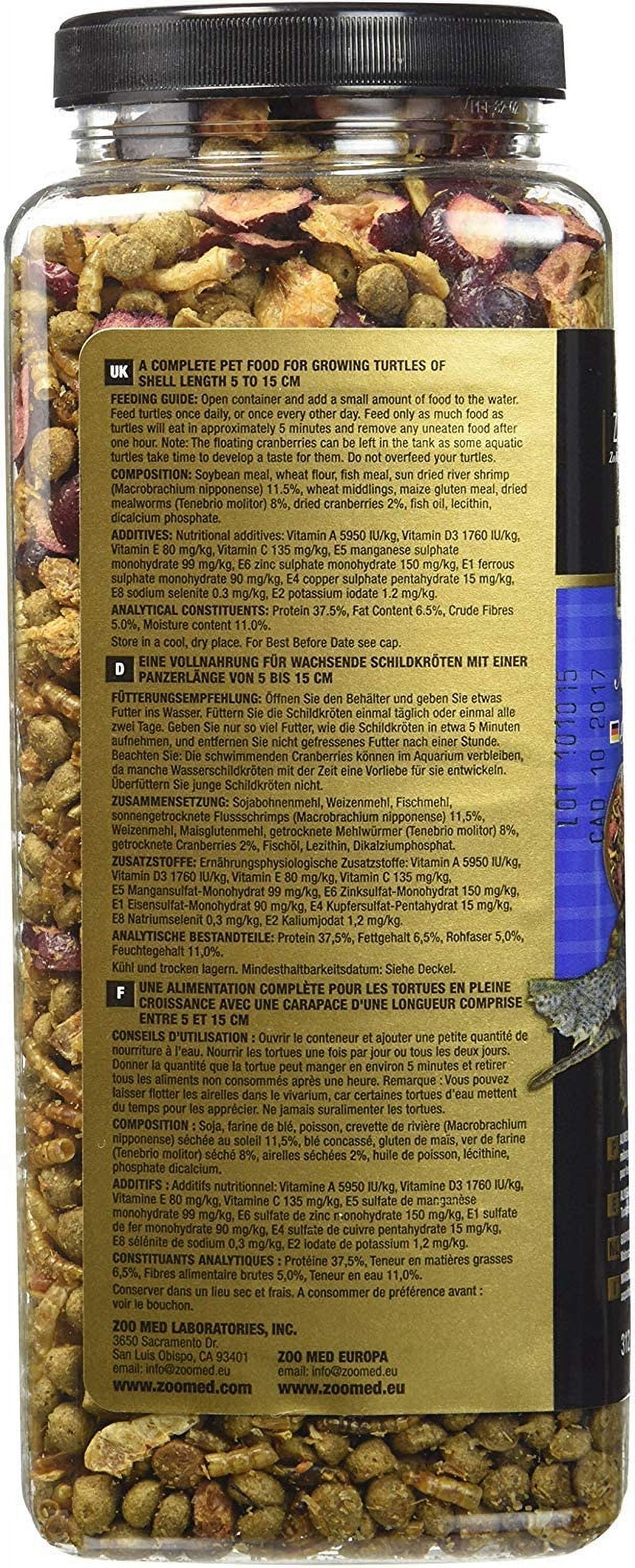 Zoo Med Gourmet Aquatic Turtle Food [Reptile Aquatic Turtle Food, Reptile Supplies] 12 oz