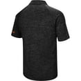 thumbnail image 3 of Men's Colosseum Black Miami Hurricanes Down Swing Polo, 3 of 5