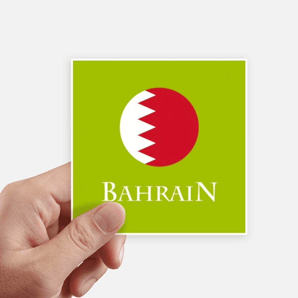 Bahrain Asian Flag Persian Gulf Sticker Square Waterproof Stickers Wallpaper Car Decal