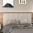 thumbnail image 6 of HAOBO Home Upholstered Headboard Foldable King Size Headboards Eastern King/California King Faux Leather Panel with Height Adjustments-White, 6 of 18