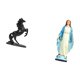 thumbnail image 5 of Grácil estatua de dama ecuestre, adorno, figura escultórica para dormitorio, oficina, mesa, paisaje, decoración religiosa católica, Jesús, 5 of 8
