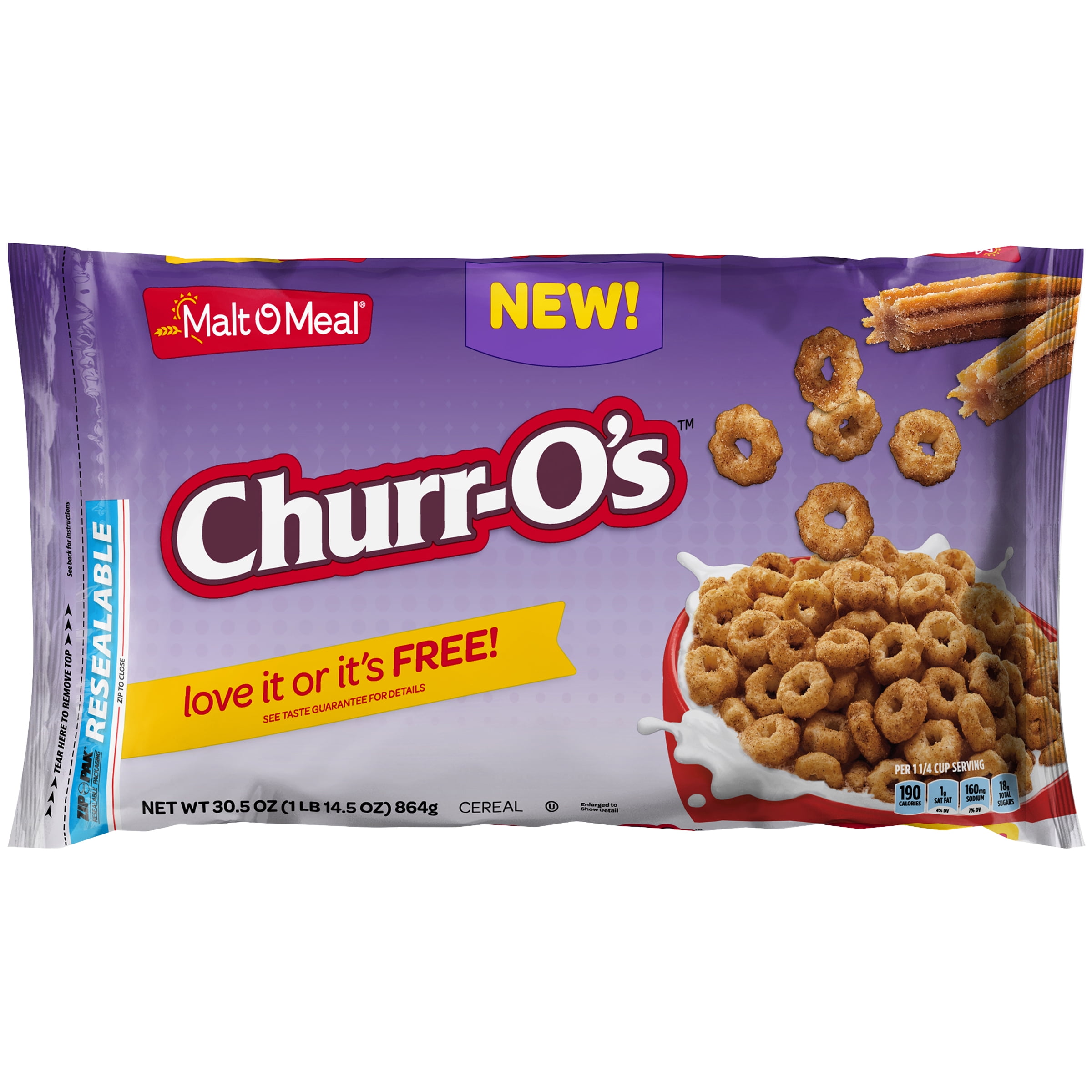 MaltOMeal ChurrO's® Breakfast Cereal, Super Size Bulk Bagged Cereal
