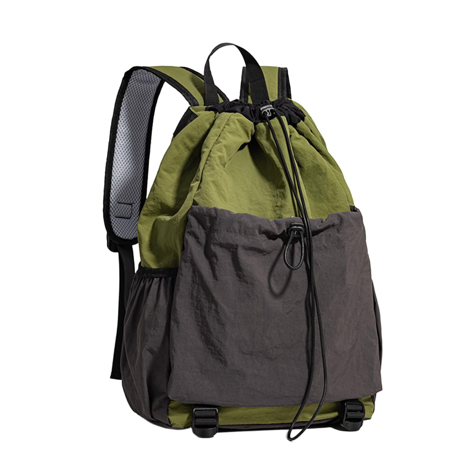 GARENDE Drawstring Backpack Badminton Backpack Daypack Professional Tennis Racket Bag Racquet Carrying Bag for Pickleball Gym Fitness Green