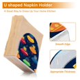 thumbnail image 5 of Yayeee Napkin Holder for Table Set of 2 Kitchen Paper Tissue Organization, Rainbow Space Cat, 5 of 8