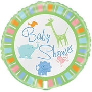 18" Foil Zoo Animals Baby Shower Balloon