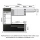 thumbnail image 3 of Cocina Integral Completa Modular Madesa Glamy 290cm BN 07, 3 of 5