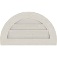 thumbnail image 4 of 32"W x 16"H Half Round Gable Vent (37"W x 21"H Frame Size): Primed, Non-Functional, Smooth Pine Gable Vent w/ Decorative Face Frame, 4 of 12