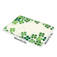 thumbnail image 3 of Hvmvliv St. Patrick's Day Absorbent Doormat, Non-Slip Carpet with Clover Pattern for Entryway, Bedroom, 23.6x15.7 Inch Holiday Gift Green, 3 of 7