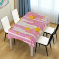 thumbnail image 4 of Yayeee Tablecloths 60" x 108" Rectangle Wrinkle Resistant Party Table Cover, Flat Yellow Stars, 4 of 8