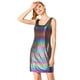 thumbnail image 1 of INSPIRE CHIC Vestido De Fiesta Club Mini Metalizado Brillo Atractivo Sin Mangas Para Mujeres Púrpura S, 1 of 6