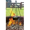 thumbnail image 4 of Lodge Campfire Cooking Tripod, Adjustable Chain, 43.5 Inches, Steel Campfire Cooking Tripod for Suspending Dutch Ovens & Pots or Cookware Over an Open Flame, 4 of 6