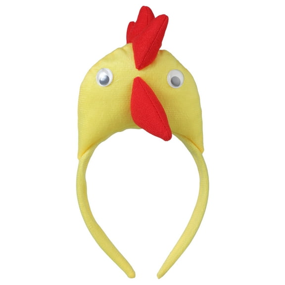 UNTERING Headband Hairband Funny Photo Booth Cartoon Rooster Headband Party Headpiece Padded Headband for Music Festivals
