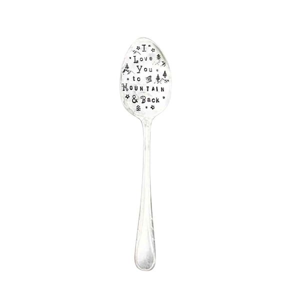 Xihbxyly Cuchara Marcadora de Jardín, Cuchara Reciclada Estampada a Mano, Diseño de Cucharilla Plana, Regalo Instantáneo para Plantas o Hierbas, Decoración de Jardín, Accesorio para Plantar En Casa,