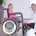 thumbnail image 1 of OFFIGAM 2 Pcs Durabilité Roulement de Roue avant de Fauteuil Roulant Pièces de Rechange en Fer Argenté pour Marcheurs, 1 of 8