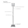 thumbnail image 2 of Mount-It MI-1210S Home Theater 5.1 Channel Surround Sound System Satellite Speaker Stands Mount, Silver, 2 of 2