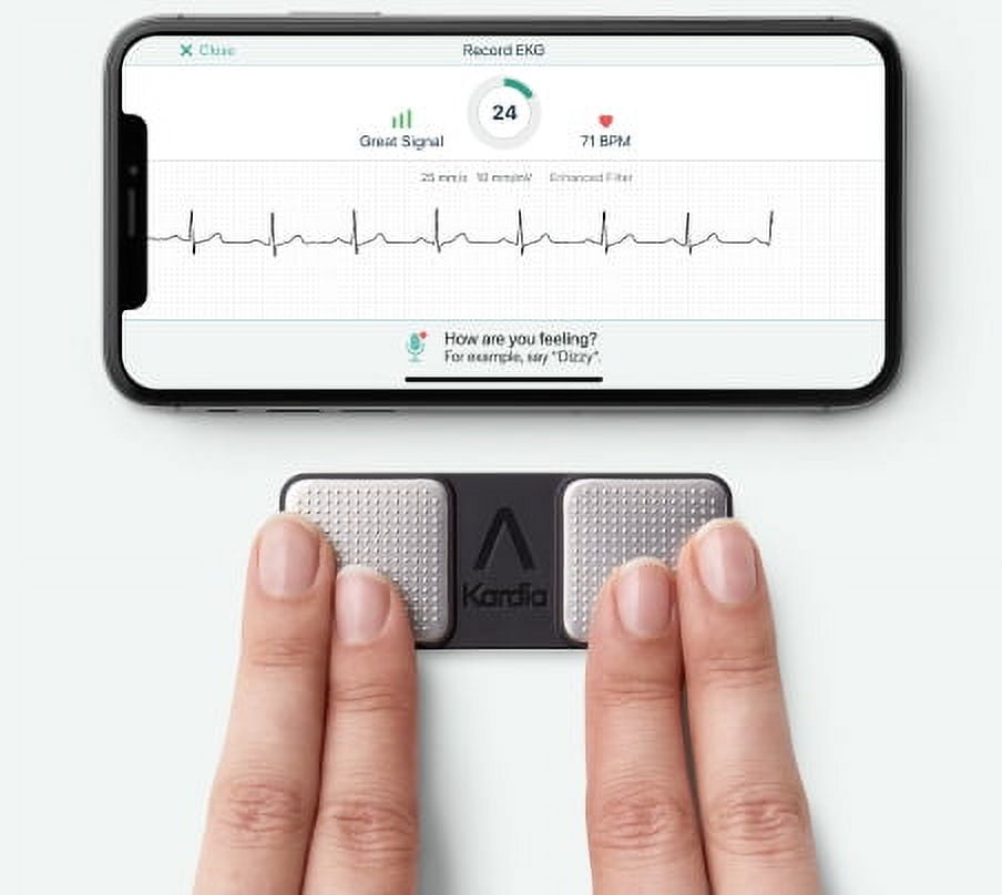 KardiaMobile Personal EKG Monitor, 1-Lead, Detects AFib, Irregular ...