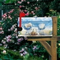 thumbnail image 4 of Blue Seaside Mailbox Covers Watercolour Beachside Wood Chair Flower Leaves Magnetic Mailbox Cover Summer Holiday Mail Box Post Letter Box Wraps for Home Yard Decor Standard Size 18x21 Inch, 4 of 6