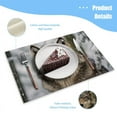 thumbnail image 3 of Bahomeck Placemats Set Of 4 Rectangle Linen Cotton Placemats For Dining Table Fade Resistance Washable Heat Resistant，18*12Inch,The Wolf Has Snow On Its Head And Face, 3 of 4