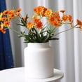 thumbnail image 4 of Florero negro de cerámica for decoración de sala de estar, arreglo floral, florero especial de boca grande, 4 of 6