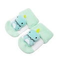 thumbnail image 3 of Povozer Baby Booties Girl Boy Cozy Sock Shoes Toddler Warm Knit Booties(Green,One Size), 3 of 3
