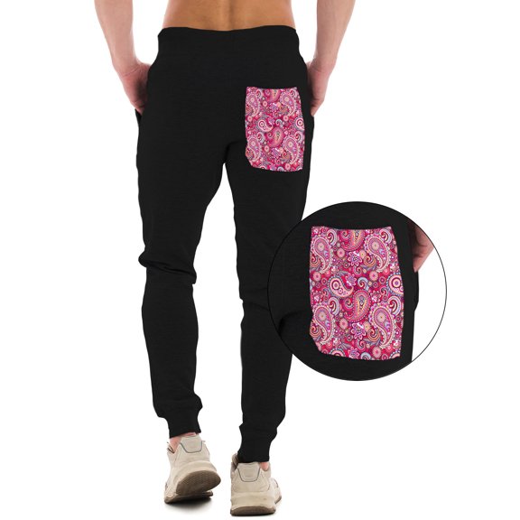 Awkward Styles Mandala Sweatpants Pink Ornament Joggers with Pockets