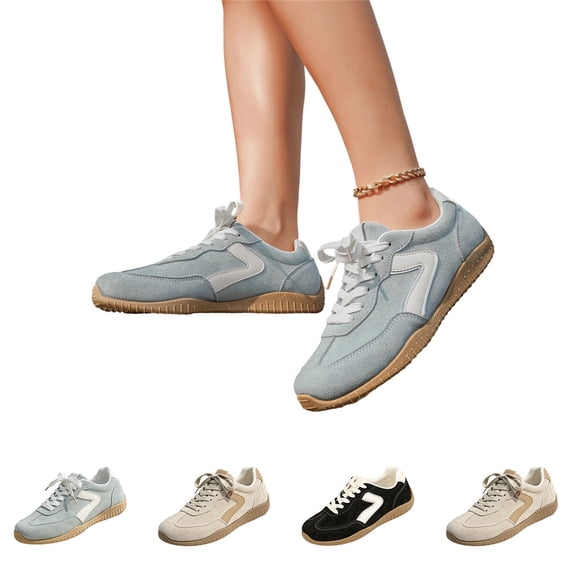 Domzle Fashion Platform Sneakers for Women Footwear 2026 | Memory Foam Insole for Comfortability; Non-Slip Casual Platform Shoes for Women Sneakers; Lightweight Lace-up Womens Shoes Black