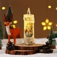 thumbnail image 2 of 1 Pcs Christmas LED Electronic Candle Light Sman Santa Reindeer Luminous Night Mood Light Safe Plastic Battery Operated Festive Holiday Decorations, 2 of 9