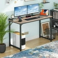 thumbnail image 2 of BestOffice Computer Desk, Home Writing Study Table Modern Simple Style PC, Metal Frame for Home Office, 2 of 7
