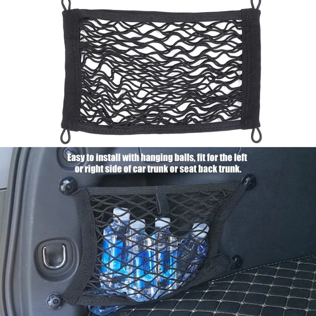 Elastic Car Trunk Cargo Net, Fix Loose & Fragile Items, Increase Space, Easy Installation, High Strength & Flexibility