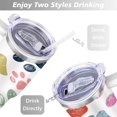thumbnail image 5 of Cute Canine Design 40oz Water Bottle - BPA Free Dog Lovers Tumbler with Handle & Straw - Gift for Women Coffee Mug, 5 of 7