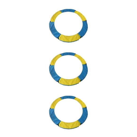 Cojín de repuesto Sonducket para trampolín acolchado de seguridad Amarillo azul 1,2 m