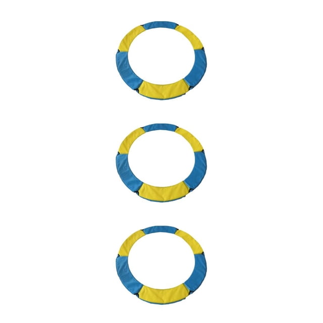 Cojín de repuesto Sonducket para trampolín acolchado de seguridad Amarillo azul 1,2 m