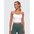 thumbnail image 4 of Sujetador deportivo CRZ YOGA Butterluxe Y Back Longline White para mujer, 4 of 7
