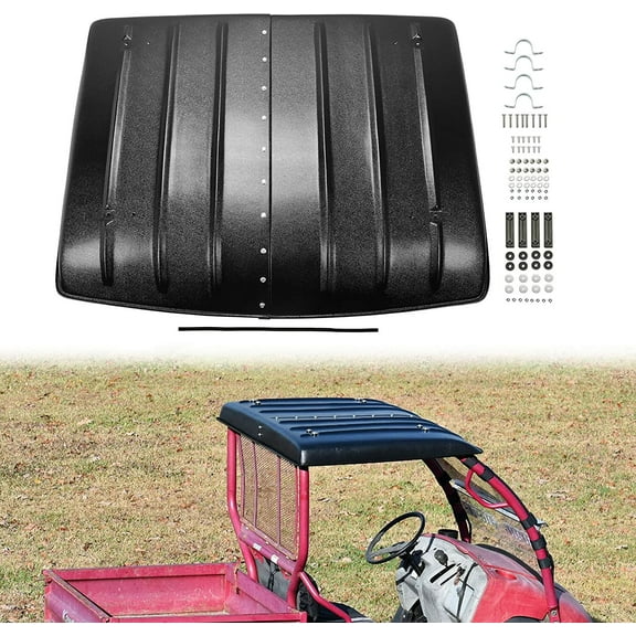 2 Piece Hard Top Roof For Kawasaki Mule 600 610 SX 4X4 2005-2023 #KAF600-005B