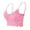 Pink, variant on MIONGO Women Plus Size Vest Crop Wire Bra Lingerie Sexy V Neck Underwear Without Chest Pad for Comfort and Style