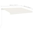 thumbnail image 4 of vidaXL Store Manuel Rétractable Autoportant 300x250 cm Bleu/blanc, 4 of 5