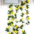 thumbnail image 4 of Guirnalda de girasol artificial de 10 cabezas, decoración floral de simulación, guirnalda de girasol falsa de seda para fiesta de boda Jumpingount HA7282-00B, 4 of 6
