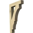 thumbnail image 6 of Ekena Millwork 4"W x 24"D x 36"H Balboa Block Rough Sawn Bracket, Douglas Fir, 6 of 25
