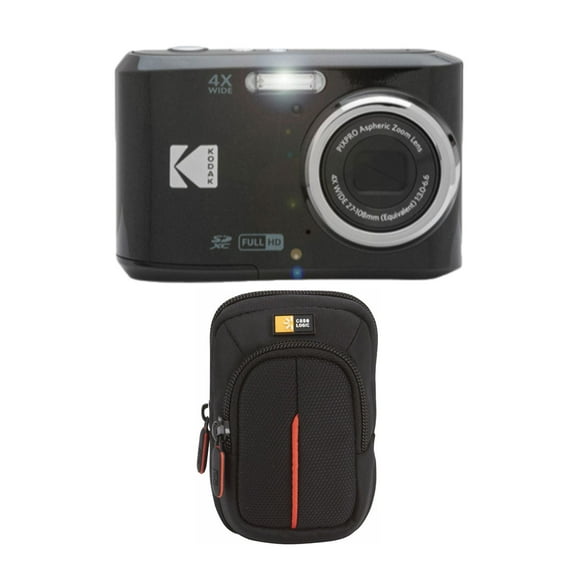 Kodak PIXPRO FZ45 Friendly Zoom Digital Camera (Black) with Camera Case