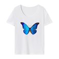 thumbnail image 1 of Camiseta para mujer verano señoras streetwear cuello redondo camiseta para caminar mochilero, 1 of 7