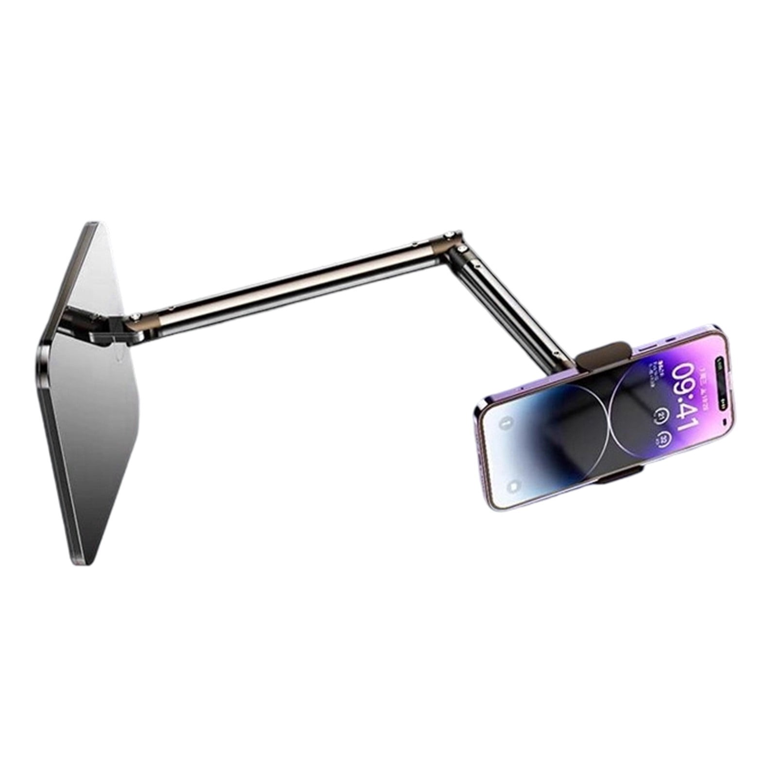 Metal Desk Holder Stand for Live Streaming Meetings Adjustable Desktop Tablet Holder Phone Stand