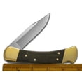 thumbnail image 3 of Buck 110 Folding Hunter Knife Ebony Wood Handle 420HC Stainless Pocket BRS-B Cuchillo Buck Knives Folding Hunter, 3 of 4