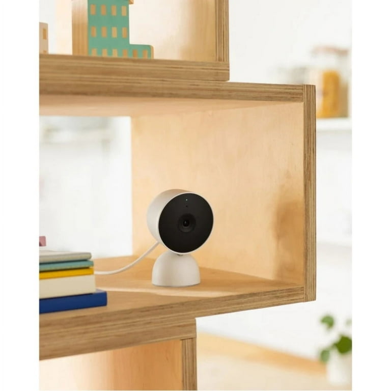 Google Nest Cam Indoor Security Camera - Wired, Snow, with Google Nest Cam Indoor Security Camera - Wired, Snow, with