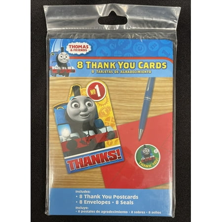 Thomas All Aboard Thank You Postcards - 8 Per Pack