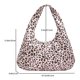 thumbnail image 5 of Bolso Hombro Con Leopardo Y Media PU Hobo para Mujer () Rosa, 5 of 5