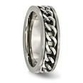 thumbnail image 5 of Titanium 7mm Chain Inlay Brushed Band, 5 of 8