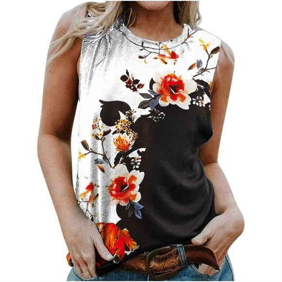 Birdeem Womens Summer Casual Sleeveless Blouse Crewneck Tops T-Shirt Vest For Women