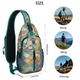 thumbnail image 5 of Fresh Lemon and Floral Pattern Sling Backpack for Bright Summer Days – Water-Resistant Crossbody Bag with Secure Zippers, Large Compartments, Adjustable Strap, Perfect for Travel and Daily Carry, 5 of 5
