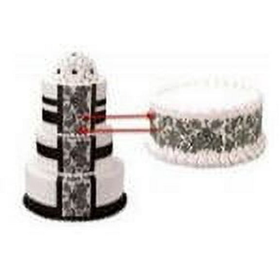 Pretty Damask Edible Photo Image Cake Border Decoration